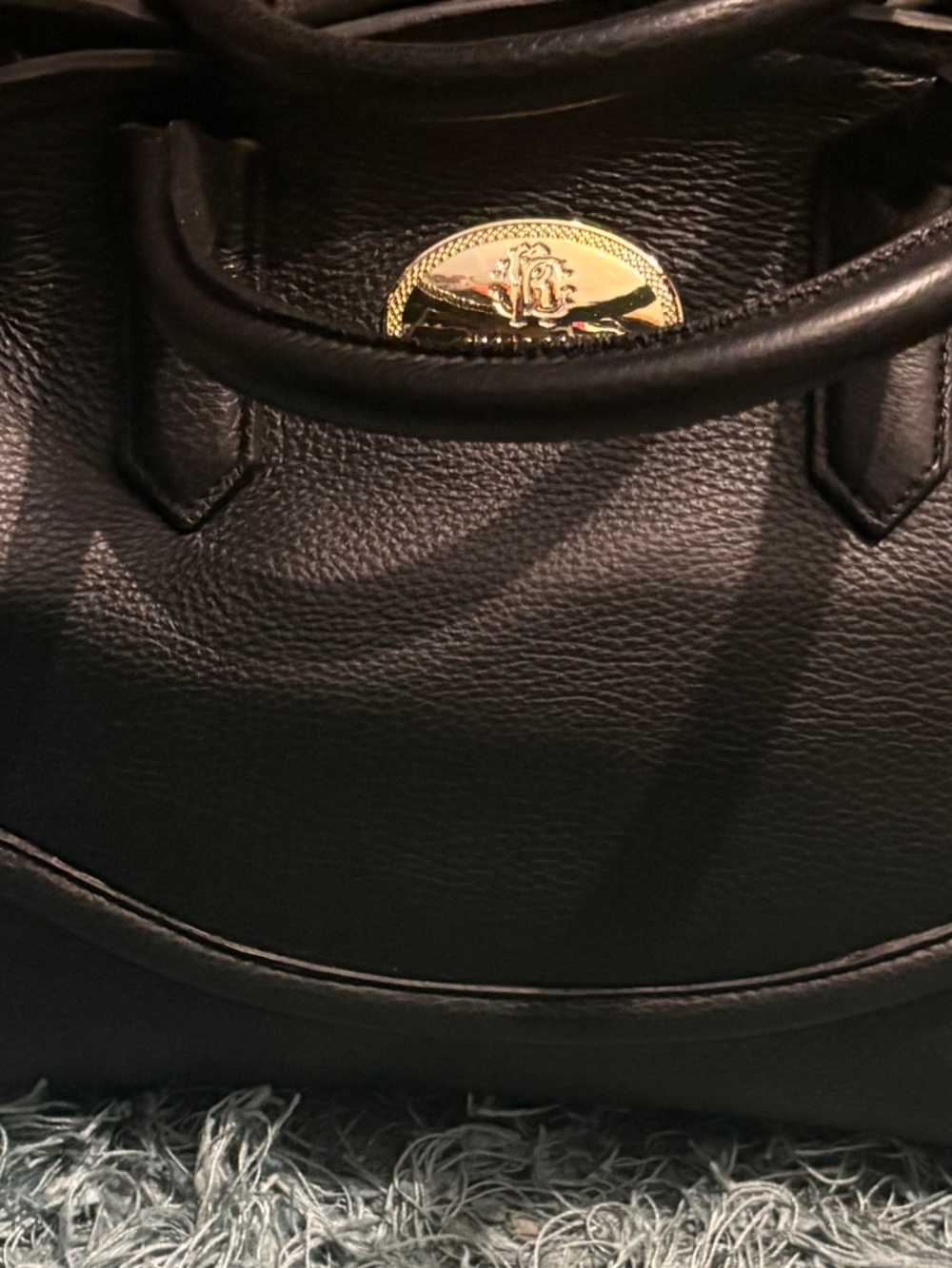 Robert Cavalli shoulder bag black with chain strap